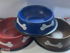 16 oz Renkli Desenli Çelik Mama Kabı