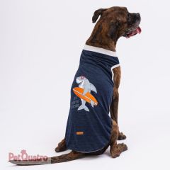 Navy Blue Shark Big T-shirt