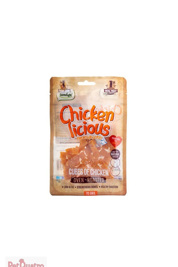DENTALİGHT CUBES OF CHICKEN 70 GR