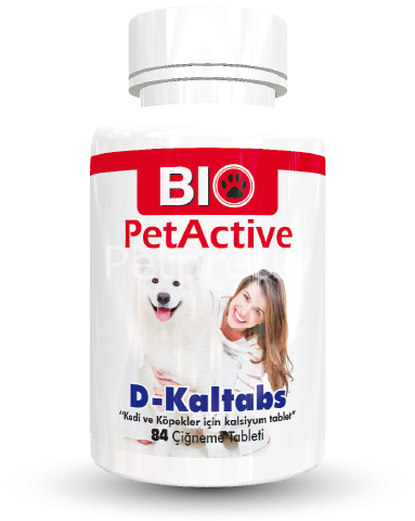 D-KALTABS KEDİ ve KÖPEKLER için KALSİYUM TABLETİ
