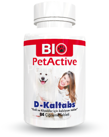 D-KALTABS KEDİ ve KÖPEKLER için KALSİYUM TABLETİ