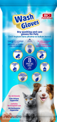 WASH GLOWES EVCİL HAYVAN KURU YIKAMA KESESİ 8 Lİ