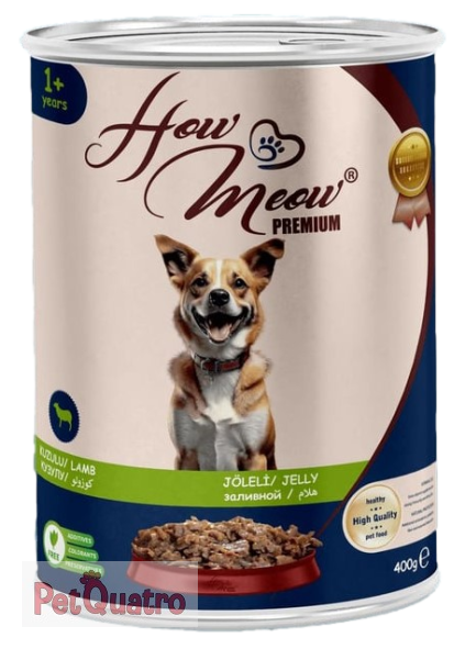 HOWMEOW YETİŞKİN KÖPEK KONSERVE KUZULU 400GR