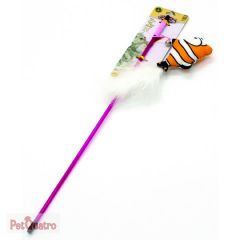CATLİFE KEDİLER İÇİN NEMO BALIKLI TÜYLÜ ZİLLİ OLTA