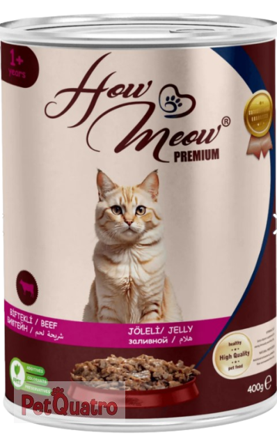 HOWMEOW YETİŞKİN KEDİ KONSERVE BİFTEKLİ 400GR