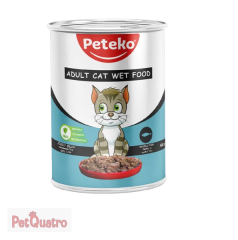 PETEKO YETİŞKİN KEDİ KONSERVE BALIKLI 400 GR