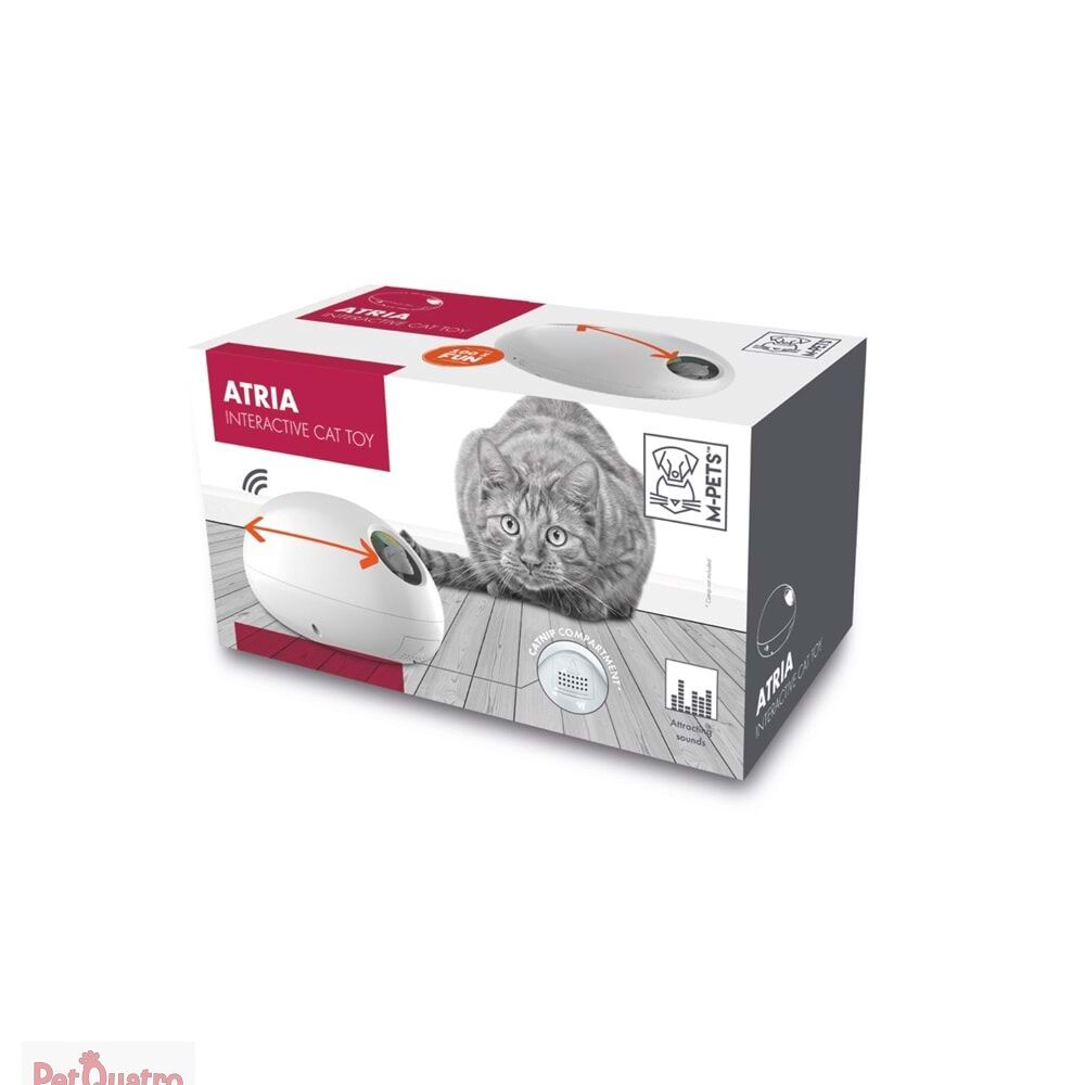 M-PETS ATRIA İNTERAKTİF KEDİ OYUNCAĞI WHİTE
