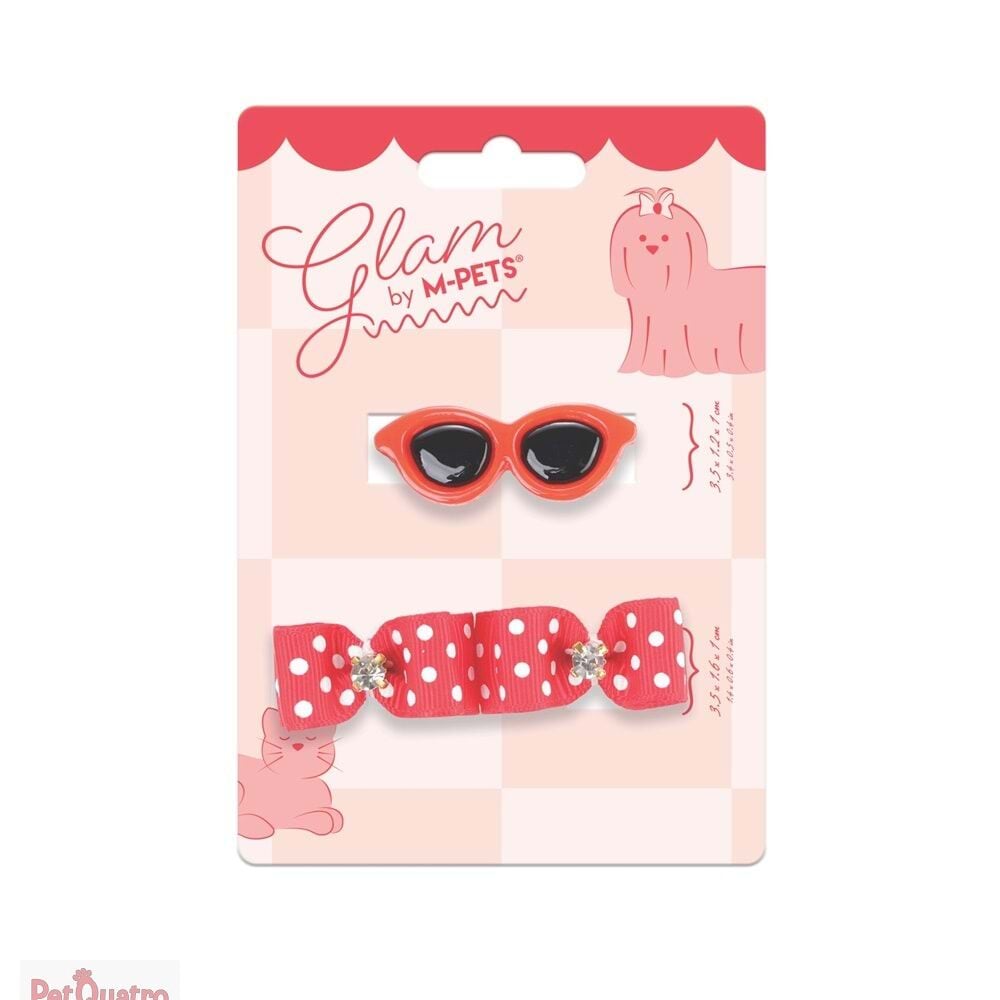 M-PETS GLAM KÖPEKLER İÇİN AKSESUAR TOKA RED