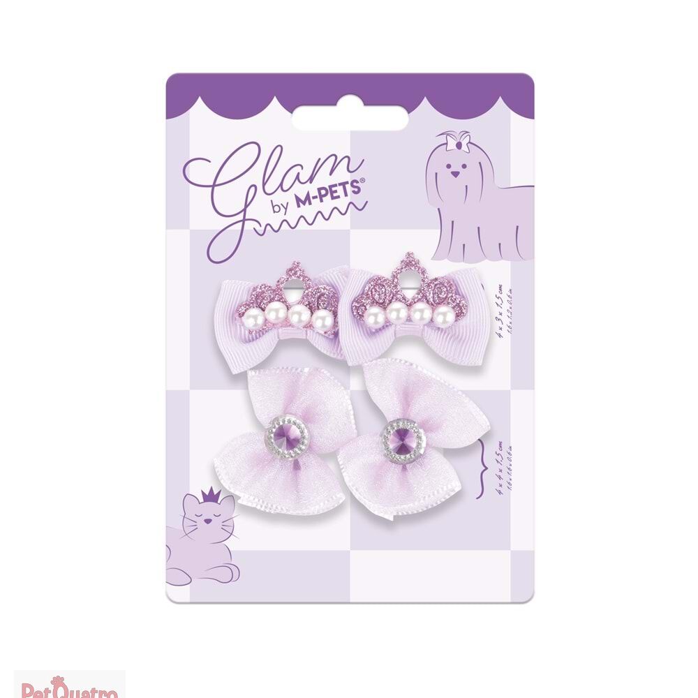 M-PETS GLAM KÖPEKLER İÇİN AKSESUAR TOKA PURPLE