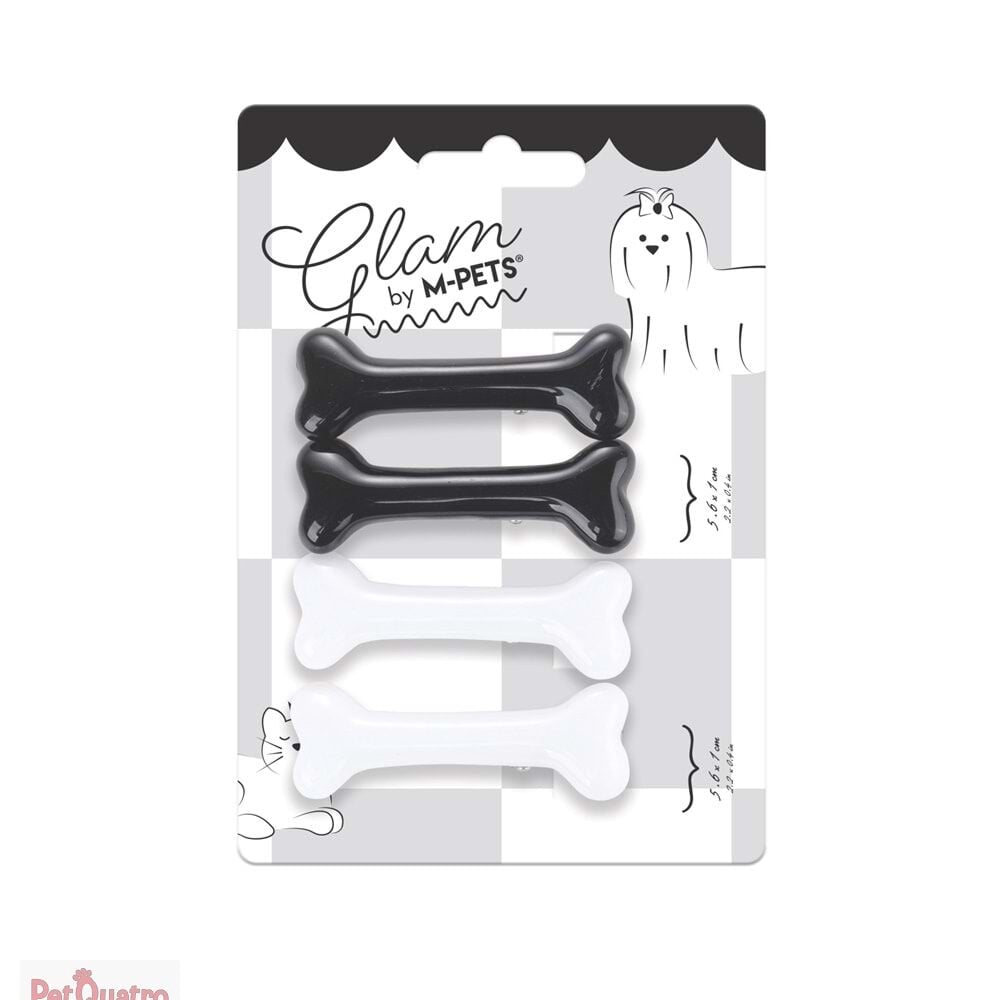 M-PETS GLAM KÖPEKLER İÇİN AKSESUAR TOKA BLACK/WHİT