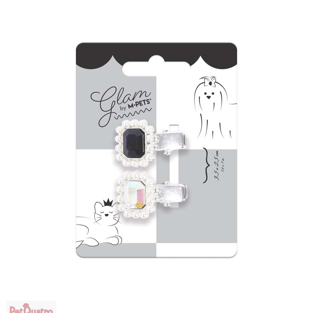 M-PETS GLAM KÖPEKLER İÇİN AKSESUAR TOKA BLACK/SİLV