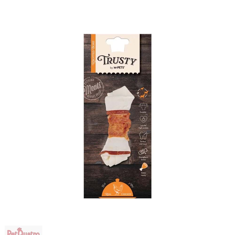 M-PETS TRUSTY EXTRA CHICKEN DÜĞÜMLÜ KEMİK 55GR/12,