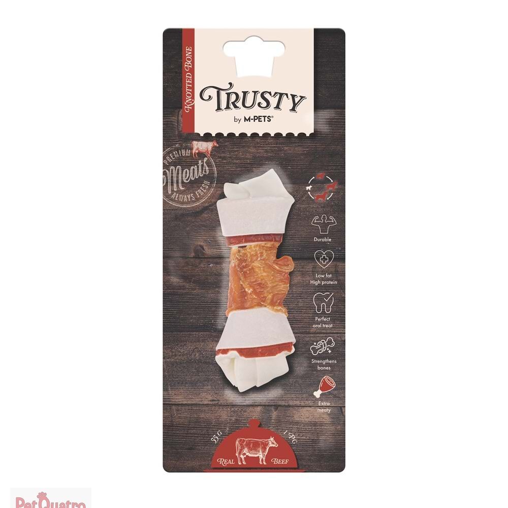 M-PETS TRUSTY EXTRA BEEF DÜĞÜMLÜ KEMİK 55GR/12,7CM