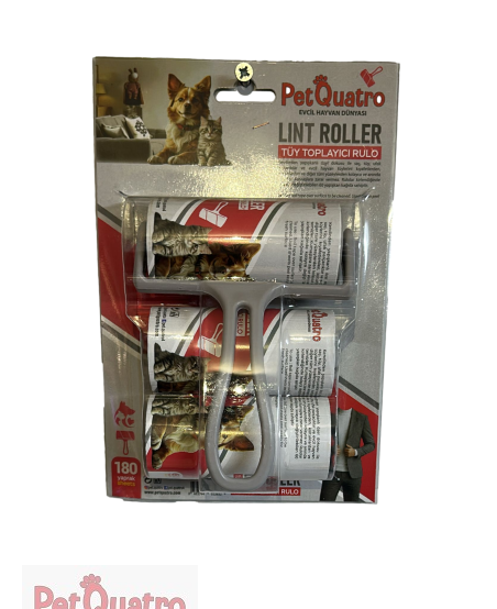 PETQUATRO RULO 10 cm 60 yaprak İKİ YEDEKLİ