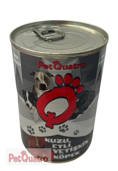 PETQUATRO KUZULU YETİŞKİN KÖPEK KONSERVE