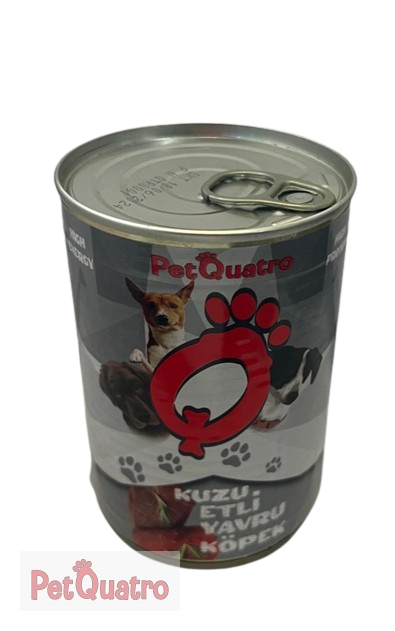 PETQUATRO KUZULU YAVRU KÖPEK KONSERVE