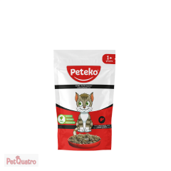 PETEKO YETİŞKİN KEDİ POUCH CİĞERLİ 85GR