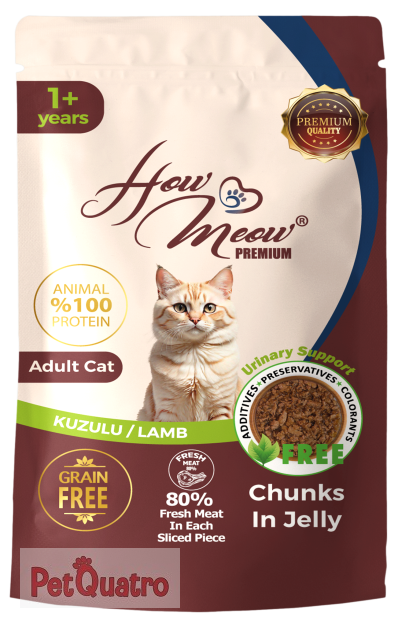 HOWMEOW YETİŞKİN KEDİ POUCH KUZULU 85GR