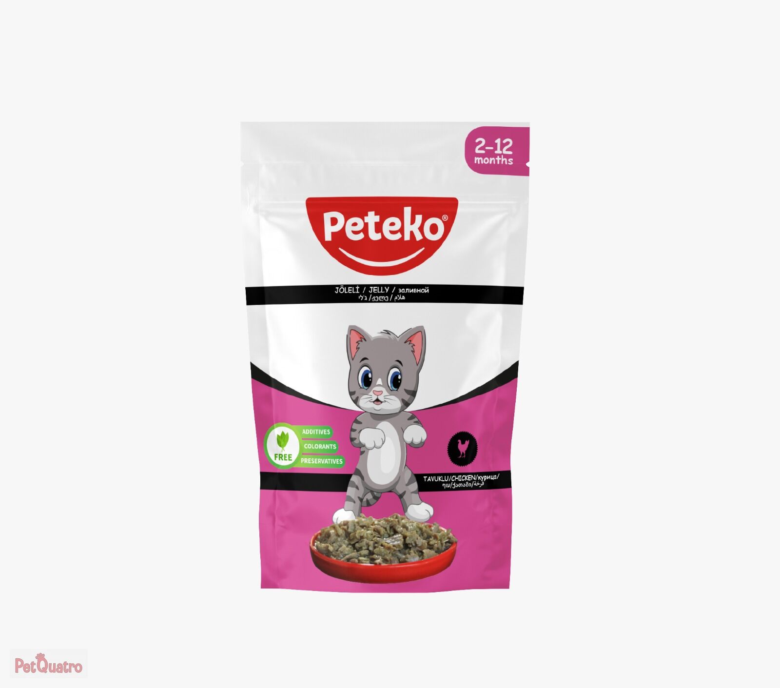 PETEKO YETİŞKİN KEDİ POUCH YAVRU 85 GR