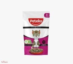 PETEKO YETİŞKİN KEDİ POUCH BİFTEKLİ 85 GR