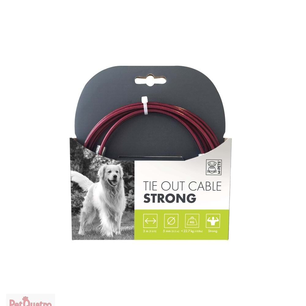 M-PETS STRONG BAHÇE BAĞLAMA HALATI 3MT/RED
