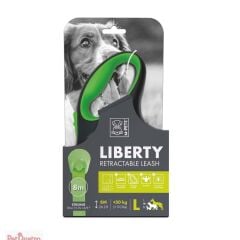 M-PETS LIBERTY OTOMATİK GEZDİRME ŞERİT 8MT/GREEN (