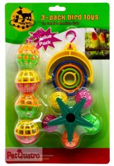 KUŞLAR İÇİN LÜX 3LÜ OYUNCAK SET