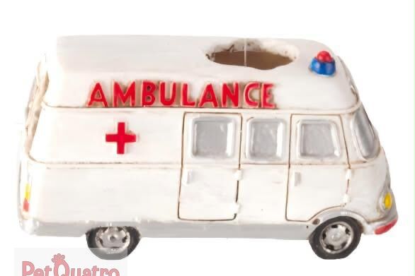 AKVARYUM DEKORU AMBULANS 13*6*7 CM