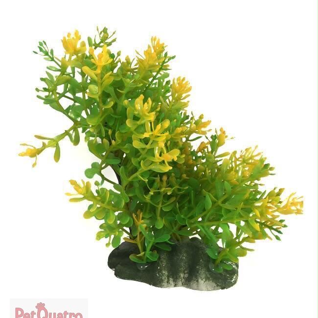 AKVARYUM DEKORU PLASTİK BİTKİ 16 CM