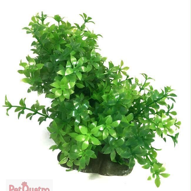 AKVARYUM DEKORU PLASTİK BİTKİ 16 CM