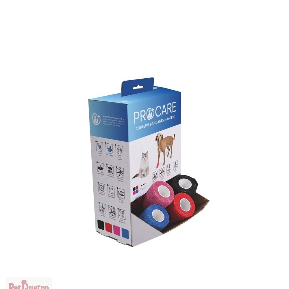 M-PETS PROCARE MEDİKAL BANDAJ 30LU MİX COLOR 5CMX4
