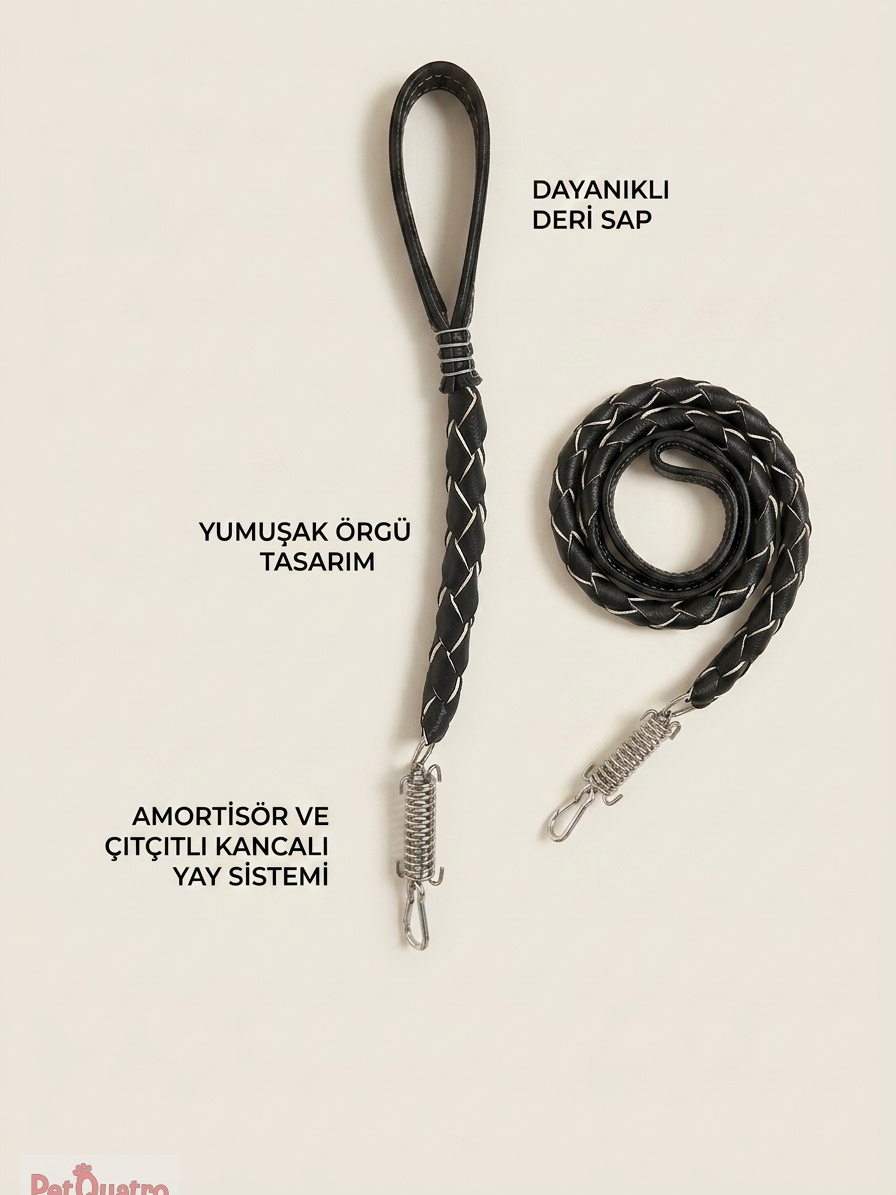 YAYLI DERİ ÖRGÜ GEZDİRME 60CM