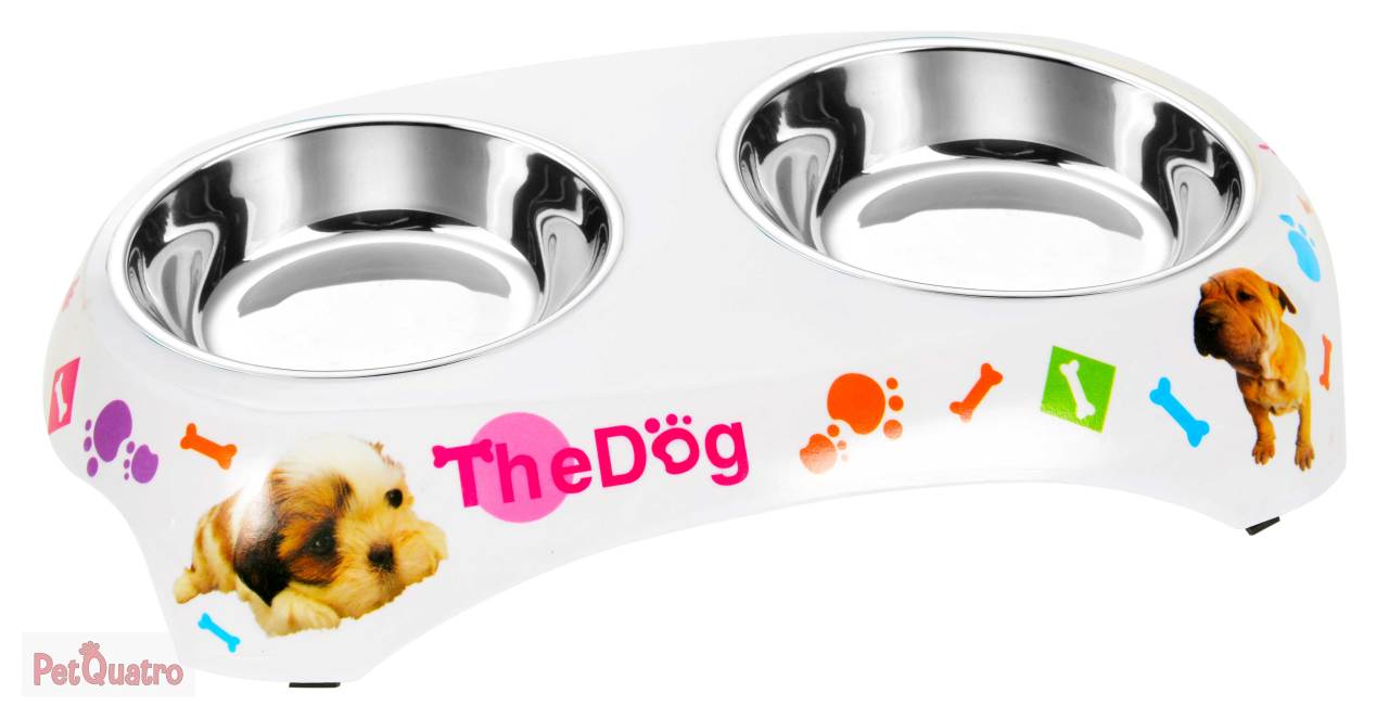 2 Lİ ÇELİK MAMA VE SU KABI THE DOG