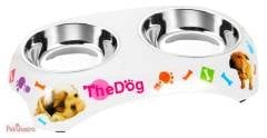 2 Lİ ÇELİK MAMA VE SU KABI THE DOG