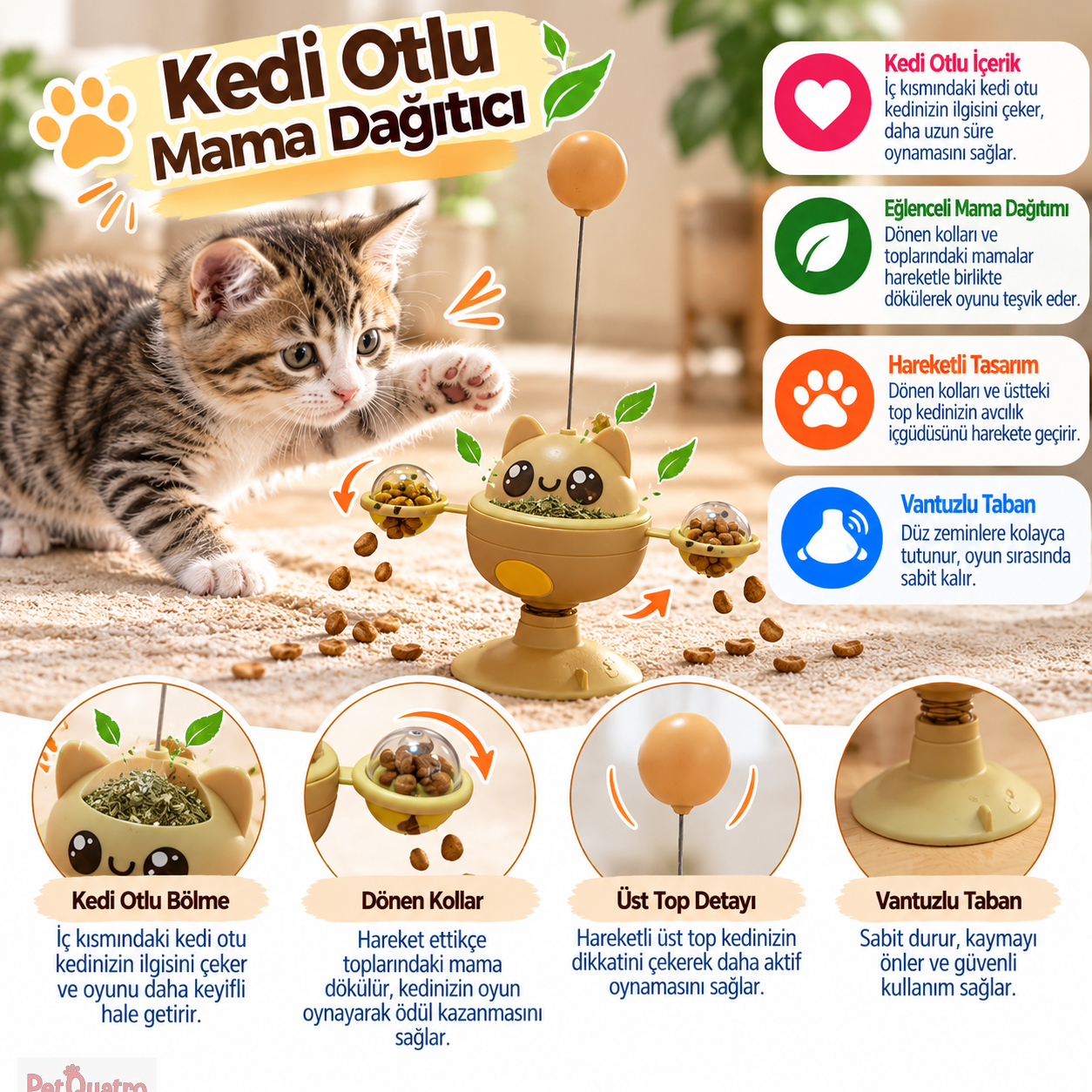 Kedi Otlu Mama Dağıtıcı