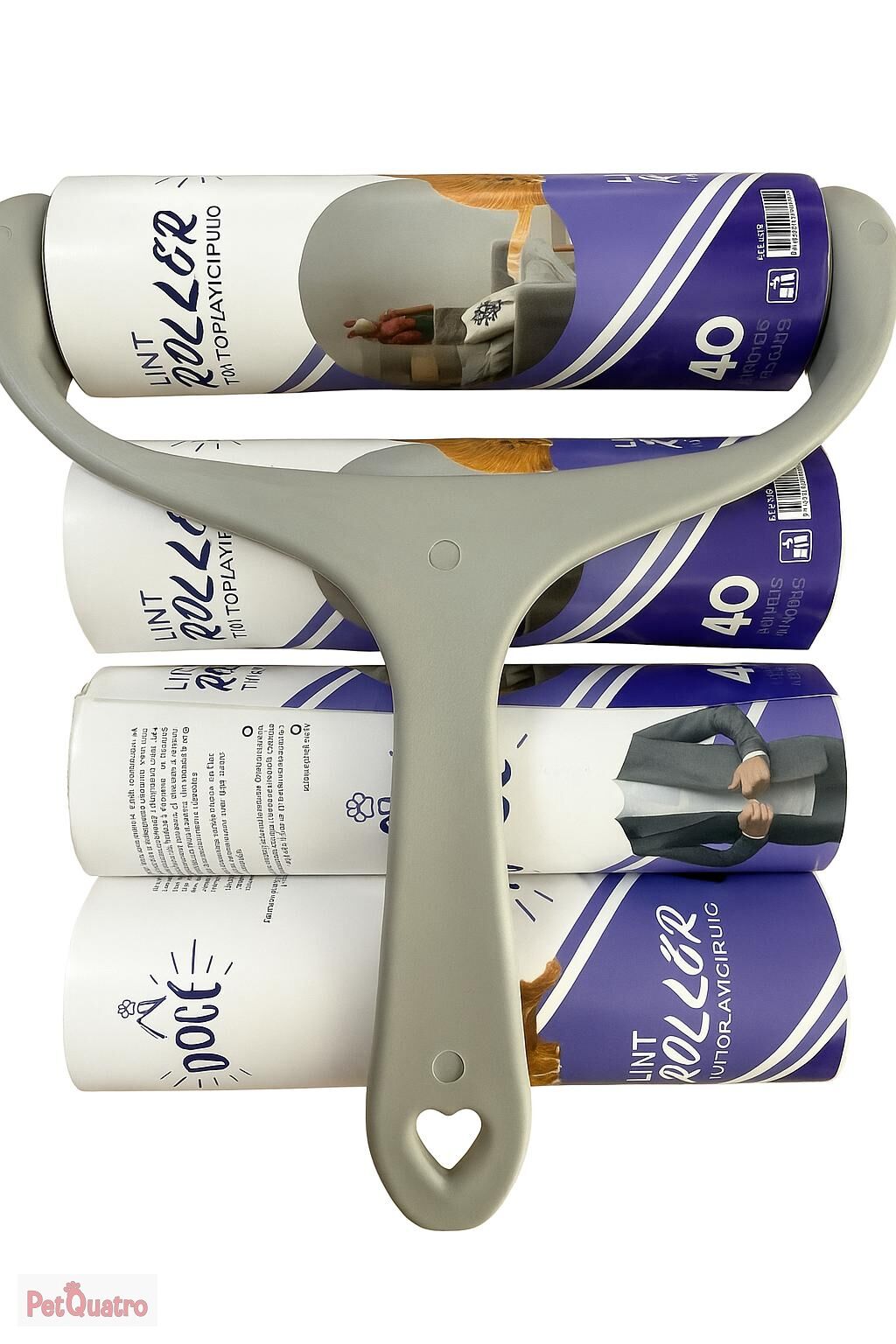 DOCE 16 CM  3 YEDEKLİ TÜY TOPLAMA RULOSU 40 YAPRAK