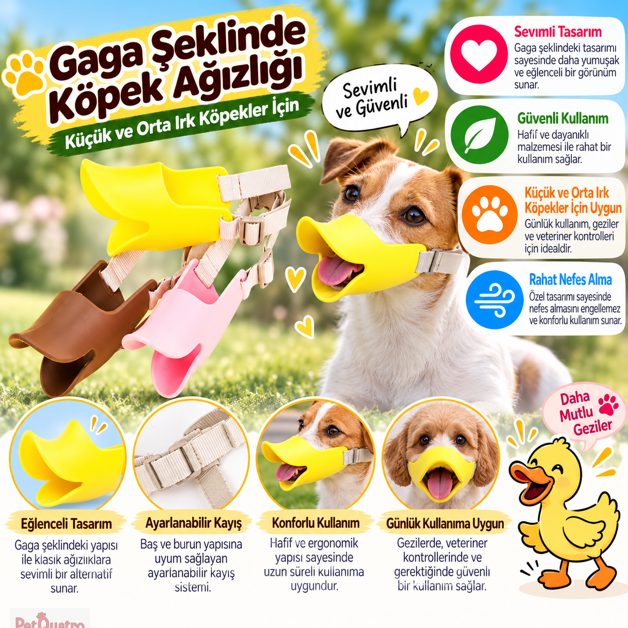 Cans Ördek Gagalı Köpek Ağızlık