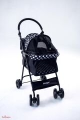 Zampa Perez Kedi- Köpek Arabası Siyah, 42x63x89c