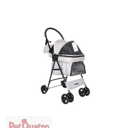 Zampa Perez Kedi-Köpek Arabası Gri, 42x63x89cm