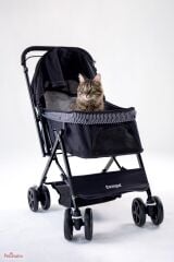 Zampa Nova Kedi- Köpek Arabası Siyah, 52x76.5x95