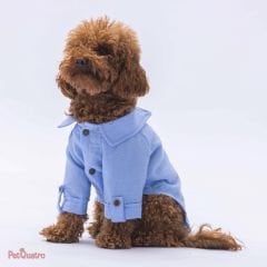 Blue Linen Look Shirt
