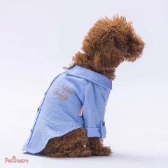 Blue Linen Look Shirt