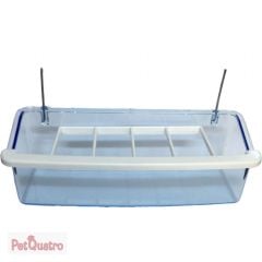 IZGARALI ŞEFFAF YEMLİK 15 CM