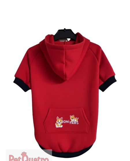 KIRMIZI KAPÜŞONLU SWEAT 5 Lİ