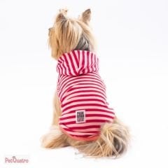 Burgundy Sunny Hooded T-shirt