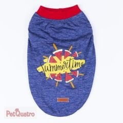 Navy Blue Summer Time Big T-Shirt