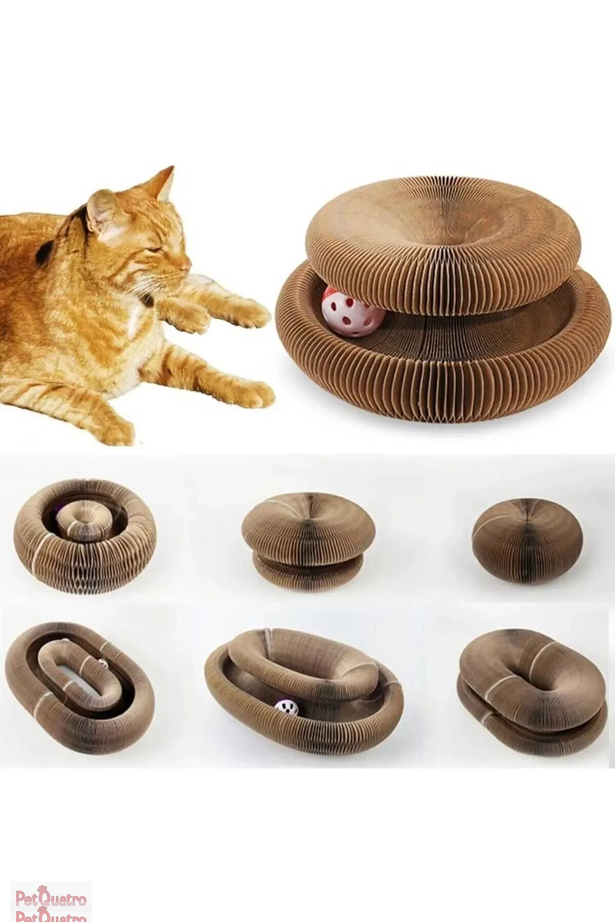 AKORDİYON KARTON KEDİ OYUNCAK