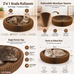 AKORDİYON KARTON KEDİ OYUNCAK